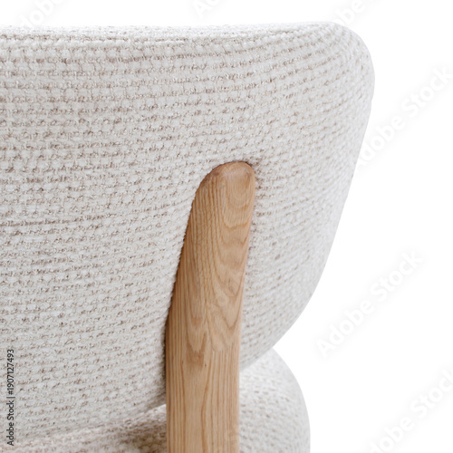 This is beautiful chair white or black and details short chair photo