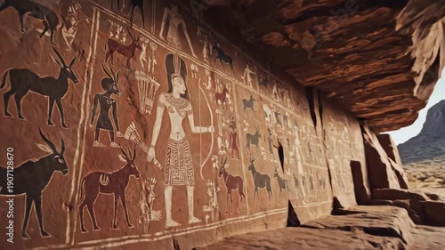 Ancient Echoes: Exploring Cave Art and Desert Vistas with a Mysterious Allure