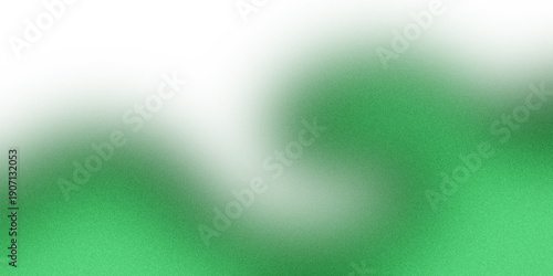 Abstract Green Grainy Gradient Wave on Transparent Background