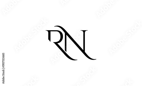 RN initial letters logo or RN monogram