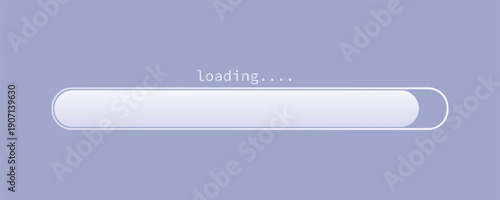 Loading bar concept. Progress data for upload or download. Techmology concept. Vector art.