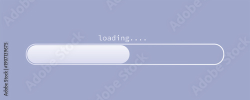 Loading bar concept. Progress data for upload or download. Techmology concept. Vector art.