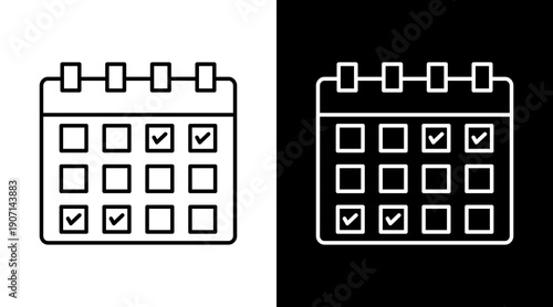 Task White Icon Set Design