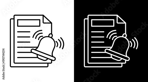 Reminder White Icon Set Design