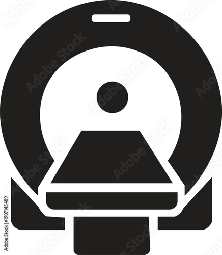 MRI machine icon, CT scanner icon, medical imaging equipment, healthcare diagnostic tool, radiology diagnostic system icon