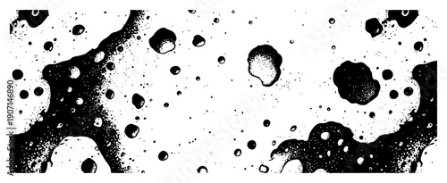 Abstract moon surface texture with craters and dusty stippling details