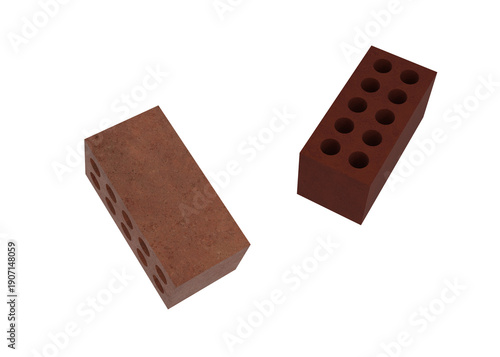 Wallpaper Mural Hollow Brick Mockup for Building Material Presentation Torontodigital.ca