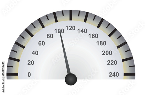Car speed meter. vector illustration	