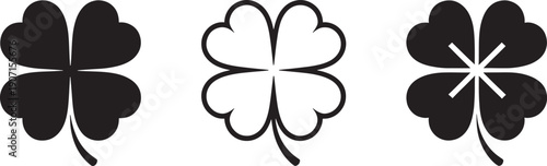 Four leaf clover symbols luck