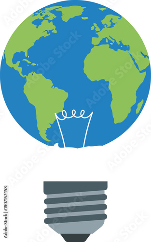 Crowned Earth Planet Global Leadership and Environment Concept