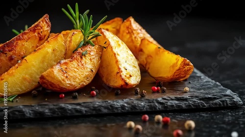 How to make crispy potato wedges with herbs and spices at home for a tasty snack