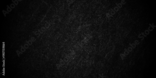 Dark black old wall paper grunge background. black blackboard and chalkboard texture. Dark black concrete wall texture element vintage grunge charcoal paint rough, distress backdrop background.