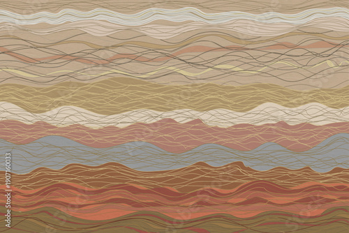 Wallpaper Mural Flow Abstract Waves painting art Background Customized design for wall Torontodigital.ca