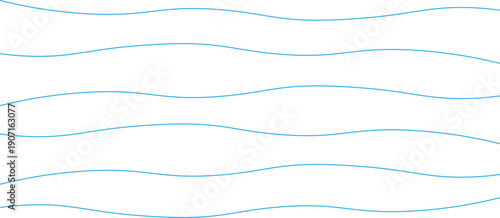 Light blue wavy line pattern on white background with minimal style. Abstract flowing stripes texture for modern layouts, packaging, or branding. Clean seamless wave background design.