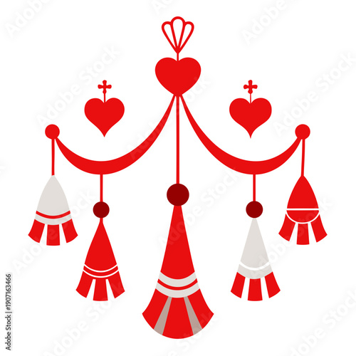 Traditional sami ceremonial adornment