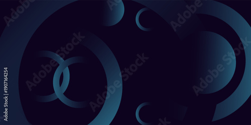 Minimalist deep blue premium abstract background with luxury geometric dark shapes. Exclusive wallpaper design for poster, brochure, presentation, website etc. - Vector