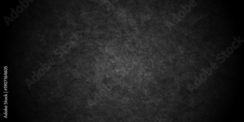 Dark black old wall paper grunge background. black blackboard and chalkboard texture. Dark black concrete wall texture element vintage grunge charcoal paint rough, distress backdrop background.