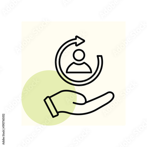 Customer Retention vector, pixel perfect, illustrator file 
