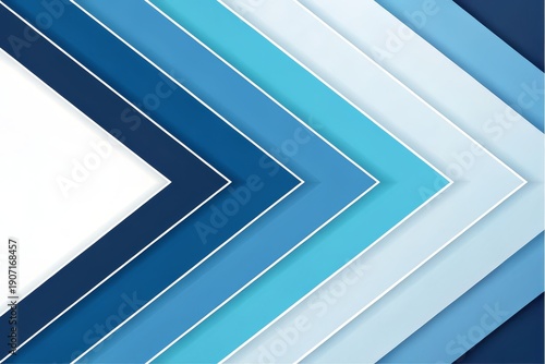Modern blue chevron background with white space for text