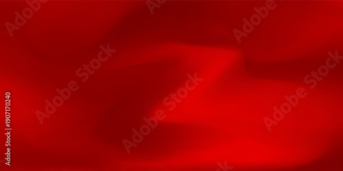 Luxury red satin smooth fabric background. Abstract background luxury red cloth or liquid wave or wavy folds of silk satin background. Red silky fabric. Decoration element for design.