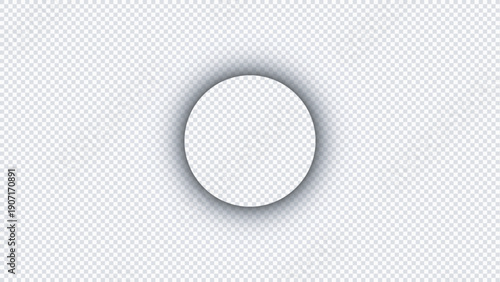 Minimalist white circle on light gray gradient background abstract design for modern branding and clean aesthetics