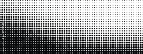 Seamless Halftone Pattern of Black Dots Fading to White, Perfect for Graphic Design Projects, Transparent Background, PNG