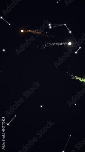 Wallpaper Mural Night Sky with Stars and Constellations. Torontodigital.ca