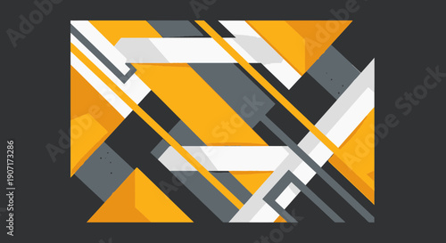 Geometric Shapes in Yellow and Gray.