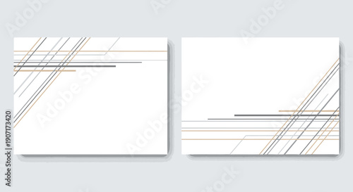 White Paper with Black Line Designs.