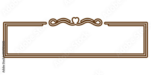 ハートのエレガントなフレーム