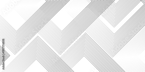 Geometric diagonal oblique vector curve gradient black and white graphic stripe line. Repeated fine diagonal lines Thin slash line stripes diagonal vector elegant background
