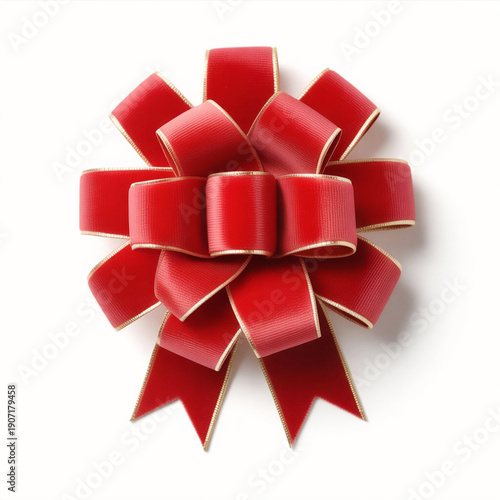 red ribbon with bow