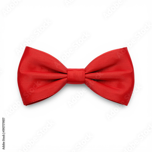 red bow isolated on white background