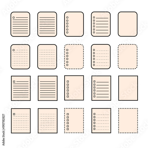 Paper board icon | List icon