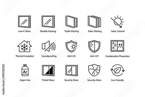Energy-efficient glass types and features for modern buildings