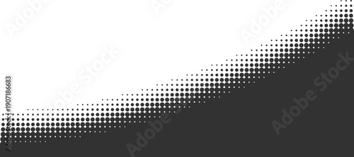 Halftone pattern with gradient dots with dynamic modern visual texture for graphic design projects and digital backgrounds with smooth transitions.