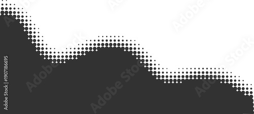 Abstract halftone dots with smooth gradient flow and dynamic motion. Modern texture for graphic design and creative layouts.