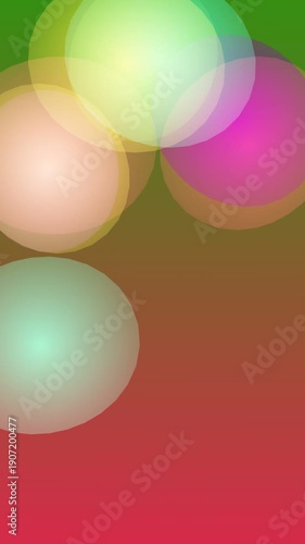 Abstract Bokeh Light Effect Background Loop with Vibrant Colors.
