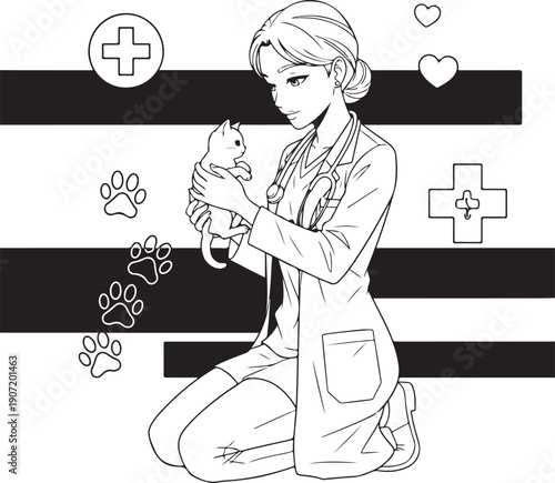 Boy Embracing Girl from Behind with Rose Art