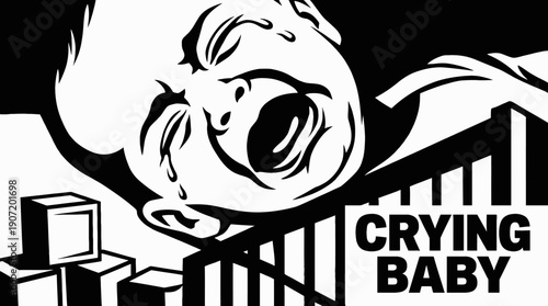 crying baby infant newborn child childhood family adorable cute portrait lifestyle happiness innocence parenting care nursery home love tender emotion expression comfort