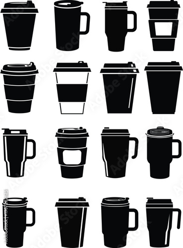 Coffee Mug and Takeaway Cup Icons