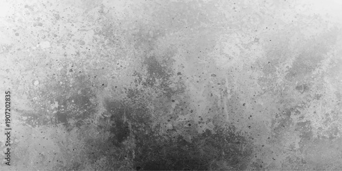 Dark water drops on a gray grunge concrete wall and textured stone surface create an aged vintage pattern with a rough cement backdrop