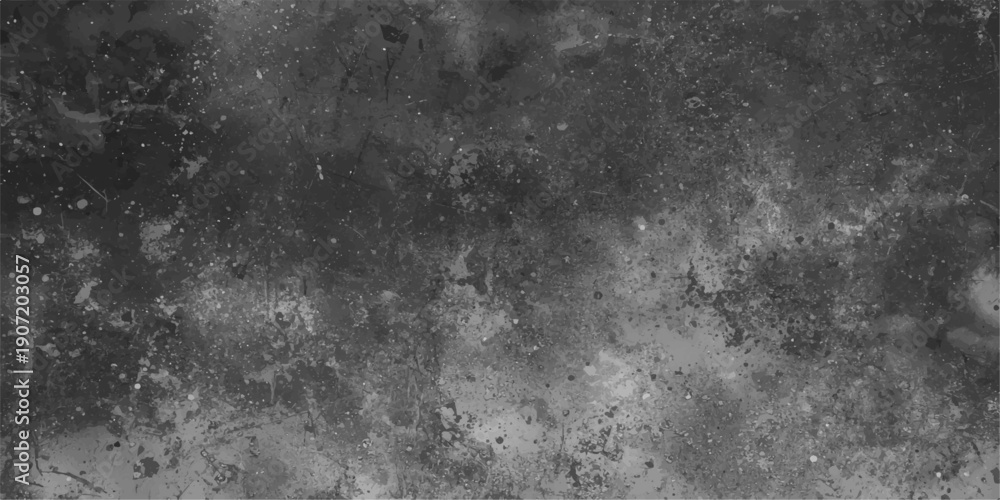 Fototapeta premium Aged dark grey textured concrete wall backdrop with a rough vintage grunge stone pattern and old dirty paper material surface for a blank black and white design