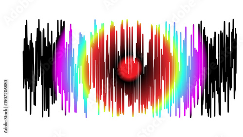 Sound beat Colorful ray 