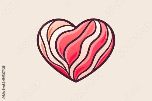 Love and valentine heard icon