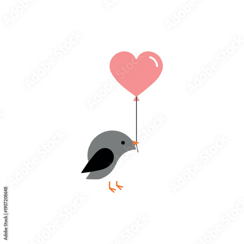 Valentine day Love Birds bundle vector silhouette illustration