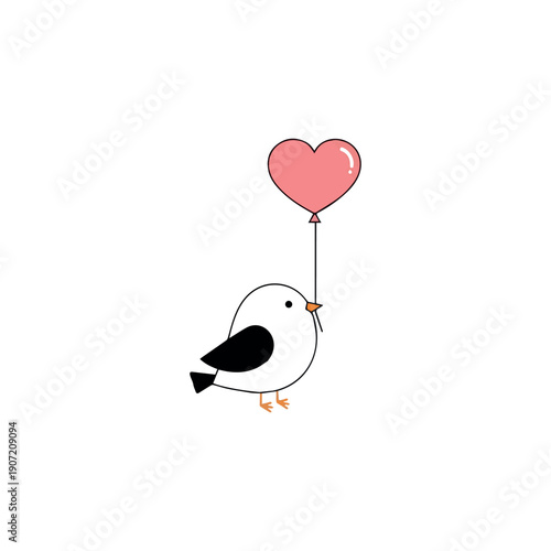 Valentine day Love Birds bundle vector silhouette illustration