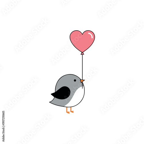Valentine day Love Birds bundle vector silhouette illustration