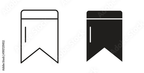 Bookmark icon Thin Collection. Editable Stroke. Suitable for Websites