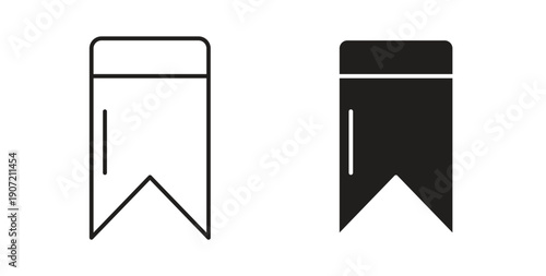 Bookmark icon Thin Collection. Editable Stroke. Suitable for Websites